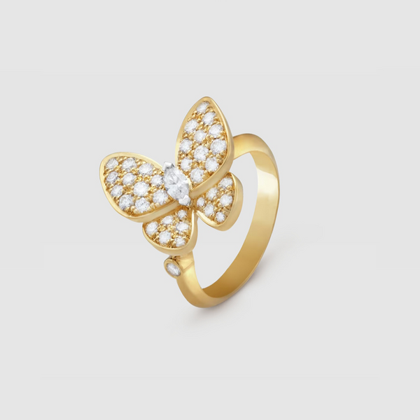 Two Butterfly ring