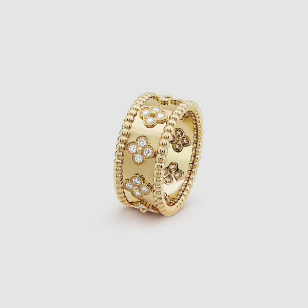 Perlée clovers ring, medium model