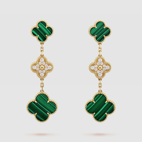 Magic Alhambra earrings, 3 motifs