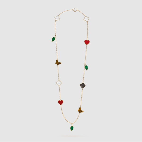 Lucky Alhambra long necklace, 12 motifs